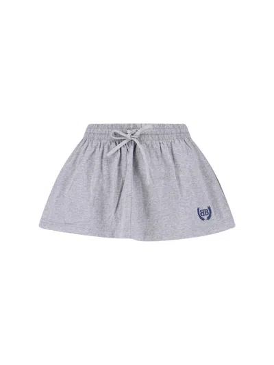 Balenciaga Women Mini Skirt "laurel Classic" In Gray