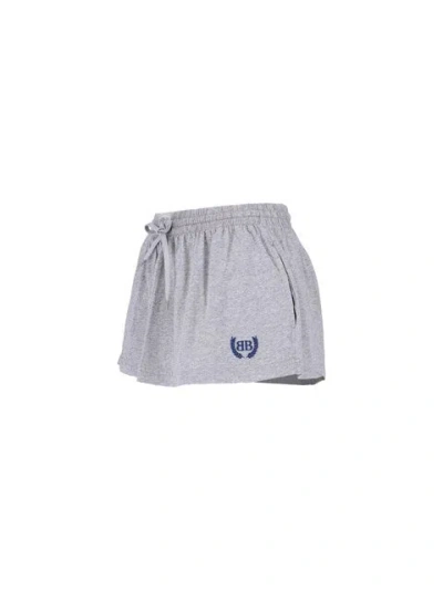 Balenciaga Women Mini Skirt "laurel Classic" In Gray