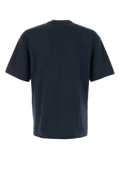 Dries Van Noten Cotton Crew Neck T-shirt In Blue