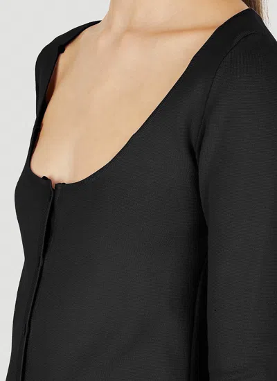 Blumarine Faux Fur Trim Cardigan