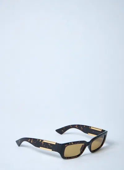 Bottega Veneta Women Dash Rectangular Sunglasses In Green