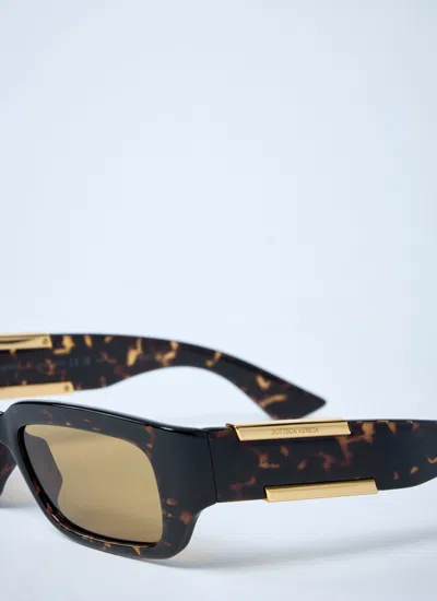 Bottega Veneta Women Dash Rectangular Sunglasses In Green