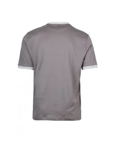 Eleventy Purple Crewneck T-shirt In Gray