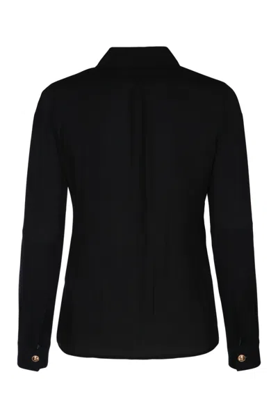 Elisabetta Franchi Shirt With Logo Detail In Black
