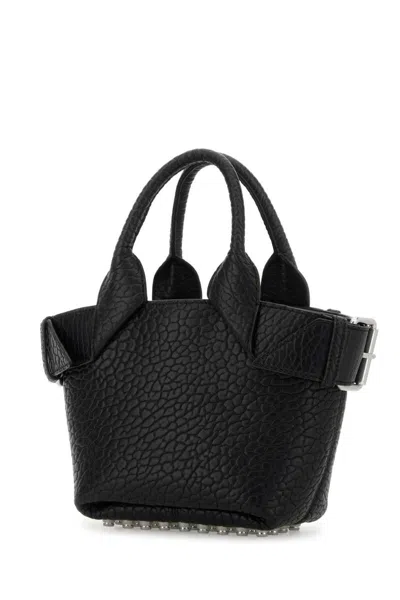 Alexander Wang Small Leather Rhett Tote In Black