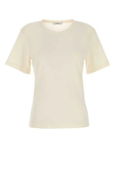 Lemaire Cream Cotton T-shirt In Neutral