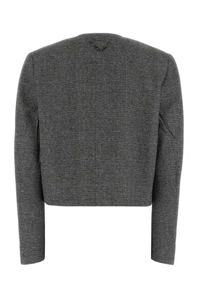 Prada Jackets And Vests In Gray