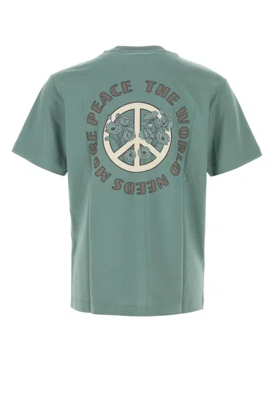 Emporio Armani Petrol Blue Cotton T Shirt