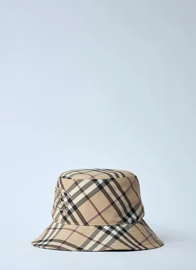Burberry Men Check Twill Bucket Hat