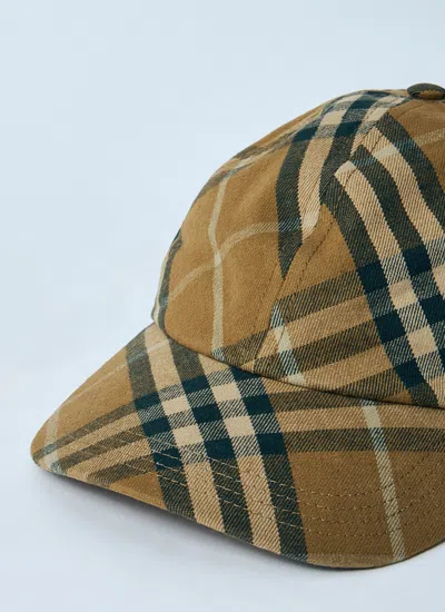 Burberry Women Check Cotton Baseball Cap