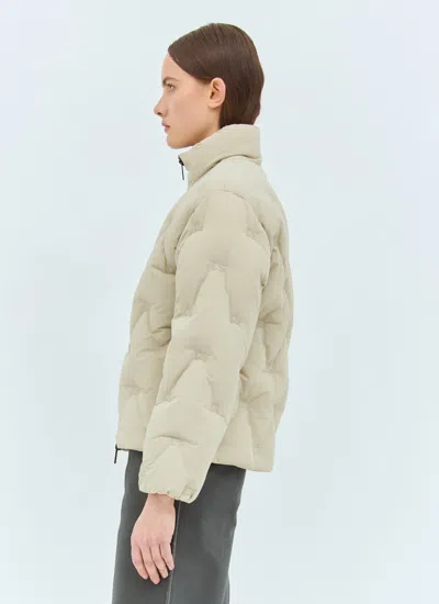 Burberry Women Ekd Nylon Down Jacket In Neutral