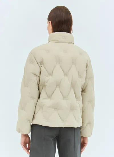 Burberry Women Ekd Nylon Down Jacket In Neutral