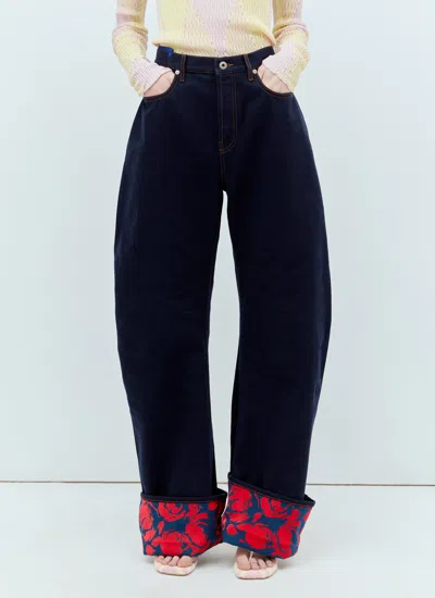 Burberry Japanese Denim Curved Leg Jeans In 10 Words In Blue