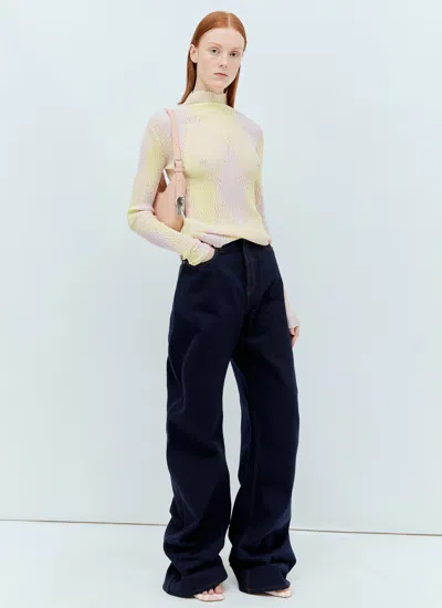 Burberry Japanese Denim Curved Leg Jeans In 10 Words In Blue
