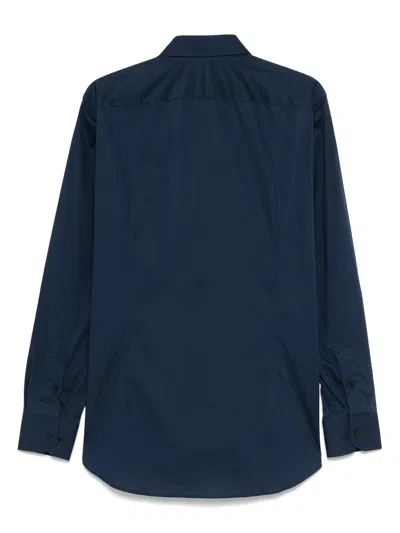 Etro Relaxed Button-down Collar Long Sleeve Shirt In Blue