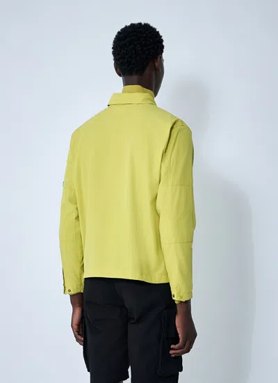 C.p. Company Men Cotton Overshirt In Yellow