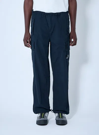 C.p. Company Men Flatt Nylon Cargo Pants In Blue