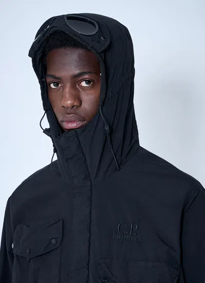 C.p. Company Streamlined Neutrals Outerwear Jacket In Blue