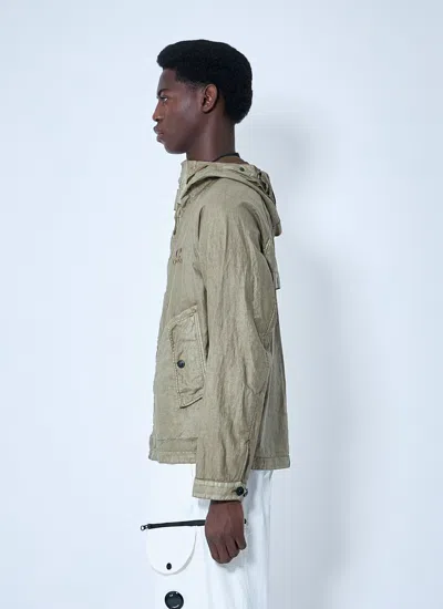 C.p. Company Lino Wax Goggle Jacket In Multi