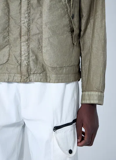 C.p. Company Lino Wax Goggle Jacket In Multi