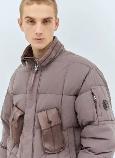 C.p. Company Men Matte Puffer Jacket In Pink