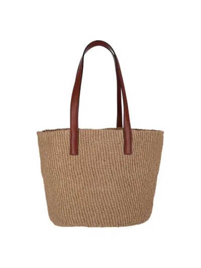 Chloé Beige Horse Medal Large Basket Bag