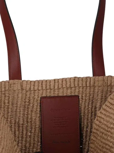Chloé Beige Horse Medal Large Basket Bag