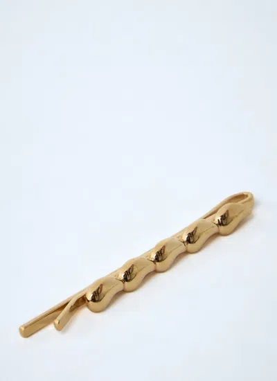 Chloé Chloe Women Gold Metal Chloe Iconic Hair Clips In Metallic