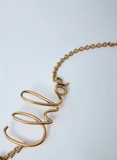 Chloé Women Logo Motif Iconic Belt In Gold
