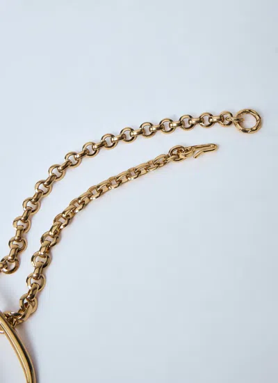 Chloé Women Logo Motif Iconic Belt In Gold