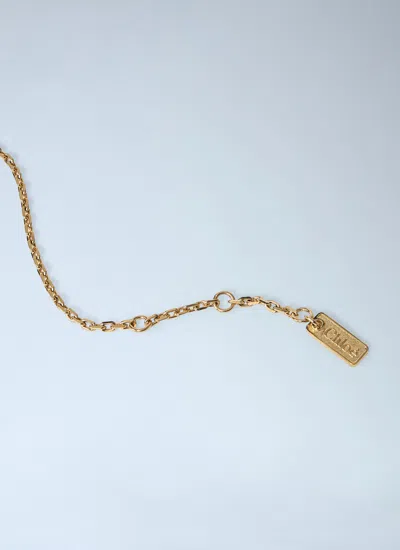 Chloé Women Logo Motif Necklace In Gold