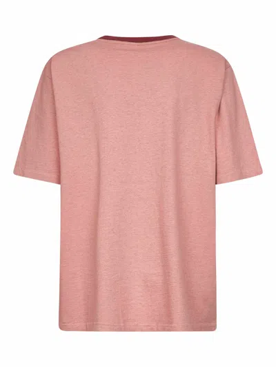 Chloé Women Pink Cotton Oversized Logo T-shirt In Pink