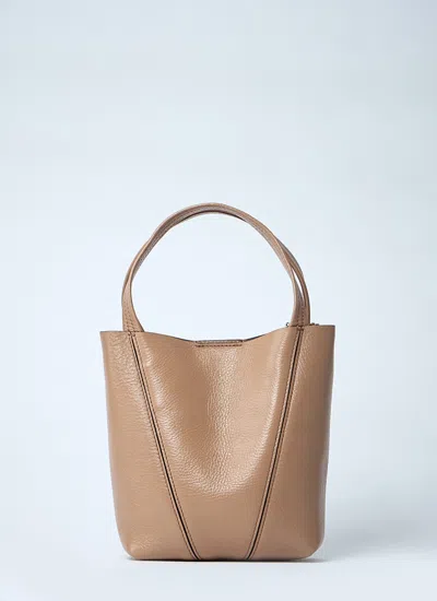 Chloé Womens Boyish Brown Spin Small Leather Tote Bag In Brown