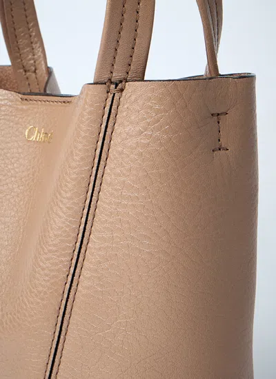 Chloé Womens Boyish Brown Spin Small Leather Tote Bag In Brown