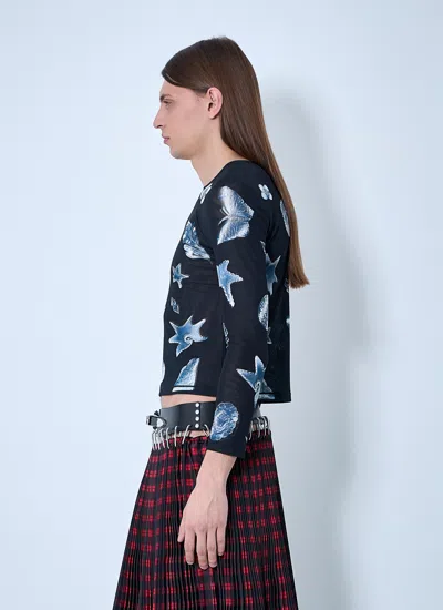 Chopova Lowena Men Workshop Mesh Top In Black