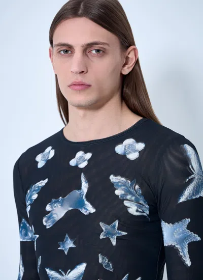 Chopova Lowena Men Workshop Mesh Top In Black