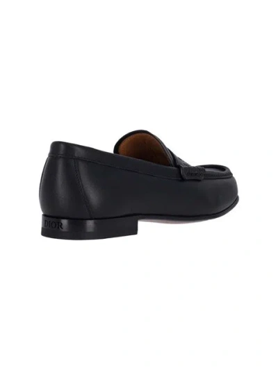 Dior Christian  Men Granville Flex' Loafers In Black