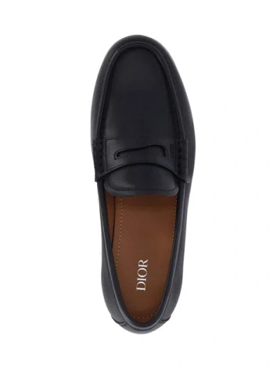 Dior Christian  Men Granville Flex' Loafers In Black