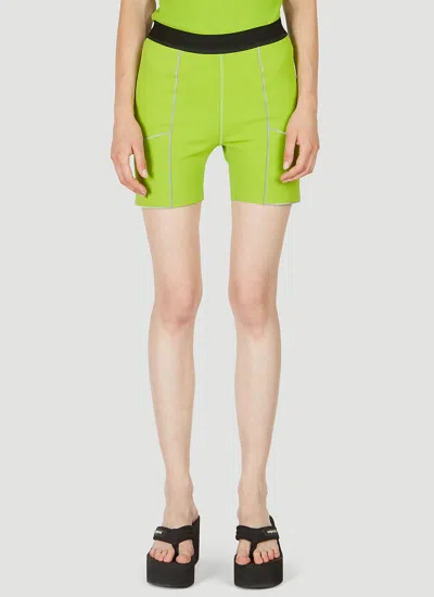 Coperni Loose Waist Shorts In Green
