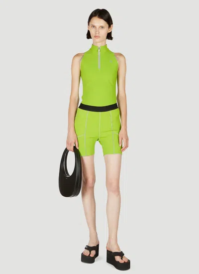 Coperni Loose Waist Shorts In Green