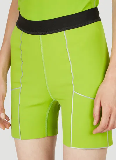 Coperni Loose Waist Shorts In Green