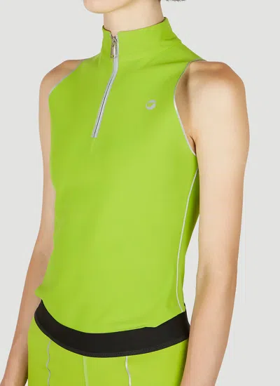 Coperni C+ Zip Bodysuit In Green
