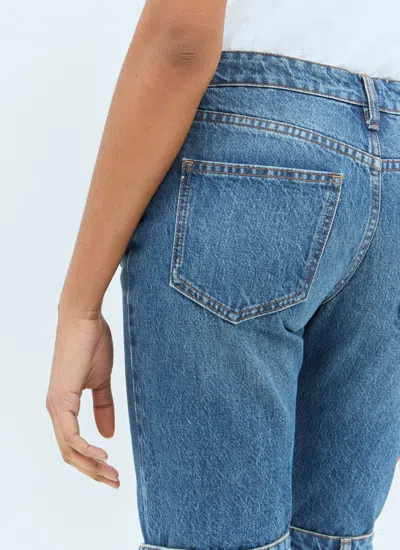 Coperni Open-knee Jeans In Blue