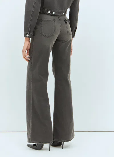 Coperni Women Wide Leg Jeans In Black