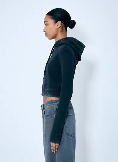 Diesel Women F-slimmy-hood-p5 Sweatshirt In Green
