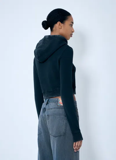 Diesel Women F-slimmy-hood-p5 Sweatshirt In Green