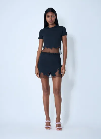 Diesel O-lane-r1 Tulle Insert Mini Skirt