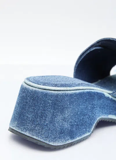 Diesel Blue Sa-oval D Pf W Heeled Sandals In Blue