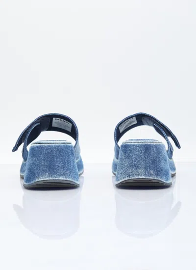 Diesel Blue Sa-oval D Pf W Heeled Sandals In Blue