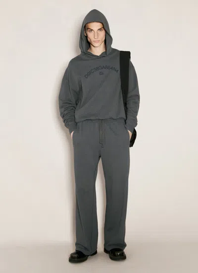 Dolce & Gabbana Men Cropped Hooded Sweatshirt In Green